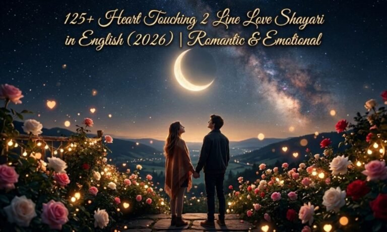 125+ Heart Touching 2 Line Love Shayari in English (2026) Romantic & Emotional