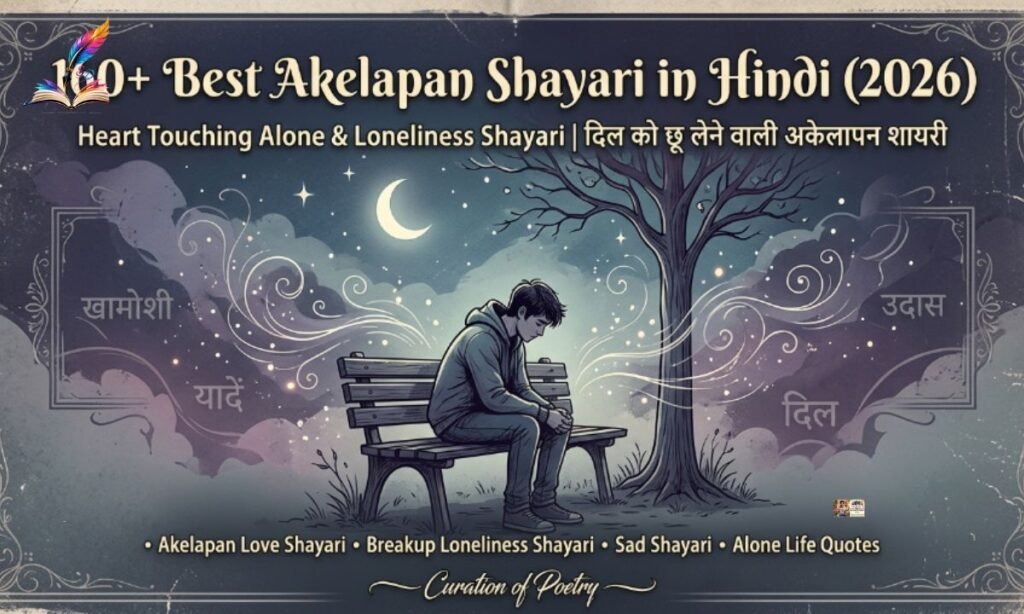 160+ Best Akelapan Shayari in Hindi (2026) Heart Touching Alone & Loneliness Shayari