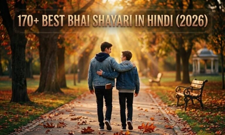 170+ Best Bhai Shayari in Hindi (2026) Heart Touching Brother Shayari  (1)