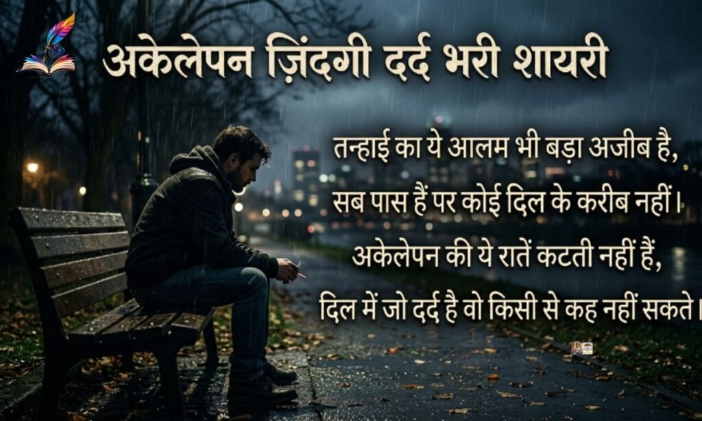 Akelepan Zindagi Dard Bhari Shayari┬а