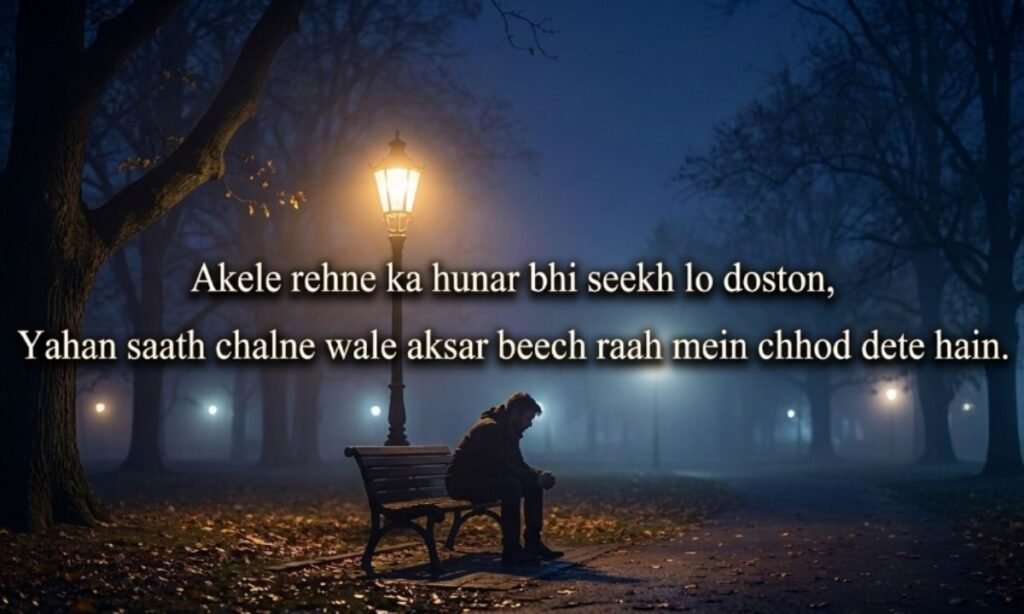 Alone Shayari in English Hindi - Copy