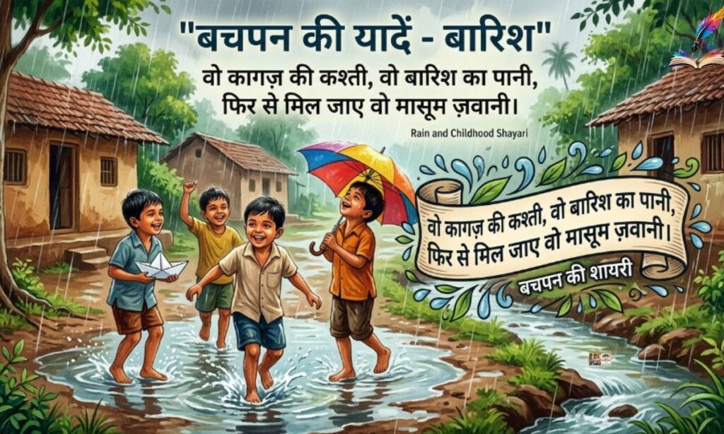 Barish Aur Bachpan Shayari