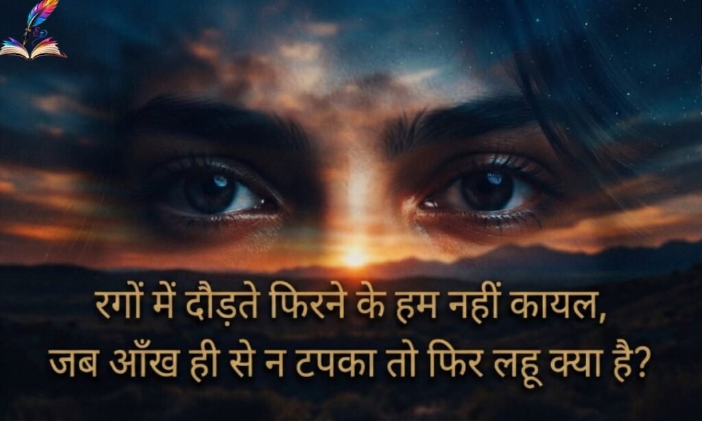 Ghalib Shayari on Eyes