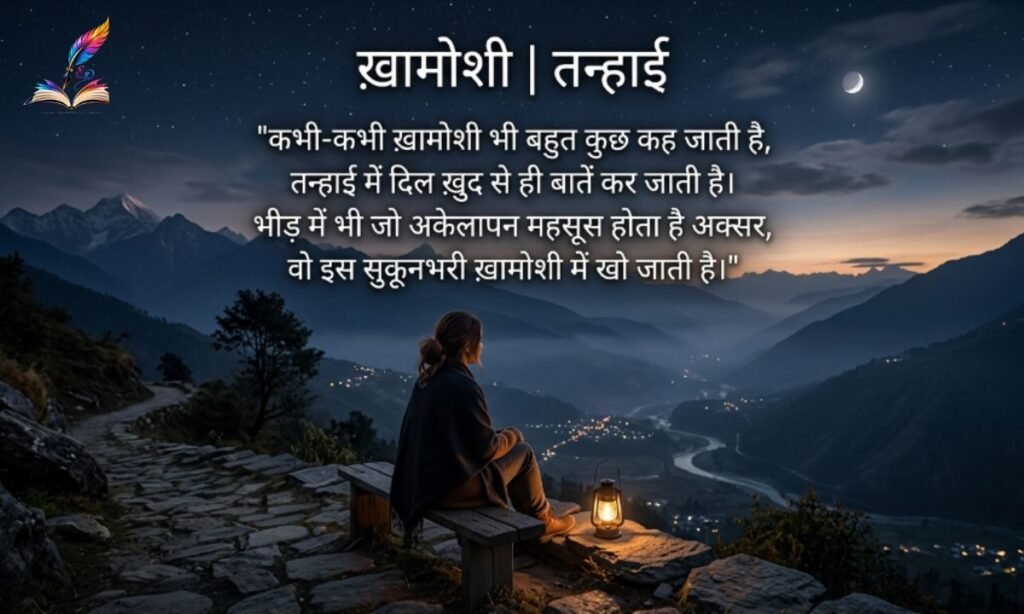 Khamoshi Akelapan Shayari in Hindi