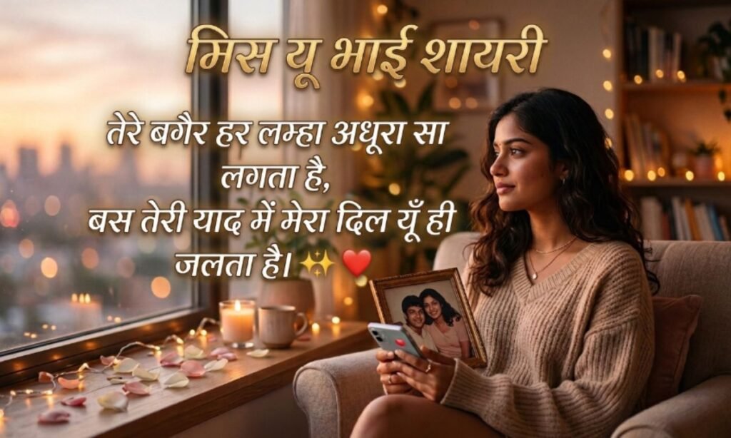 Miss You Bhai Shayari in Hindi