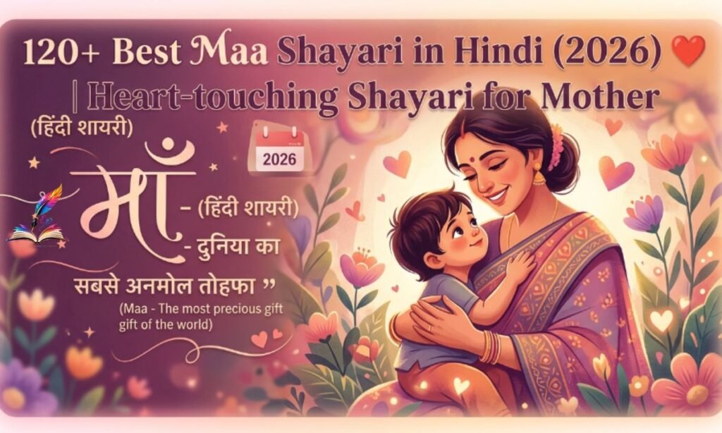 120+ Best Maa Shayari in Hindi (2026) ❤️ माँ के लिए दिल छू लेने वाली शायरी
