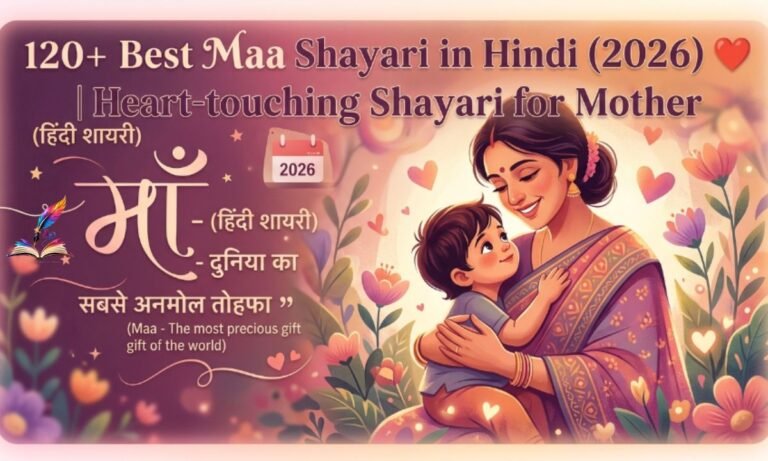120+ Best Maa Shayari in Hindi (2026) ❤️ माँ के लिए दिल छू लेने वाली शायरी