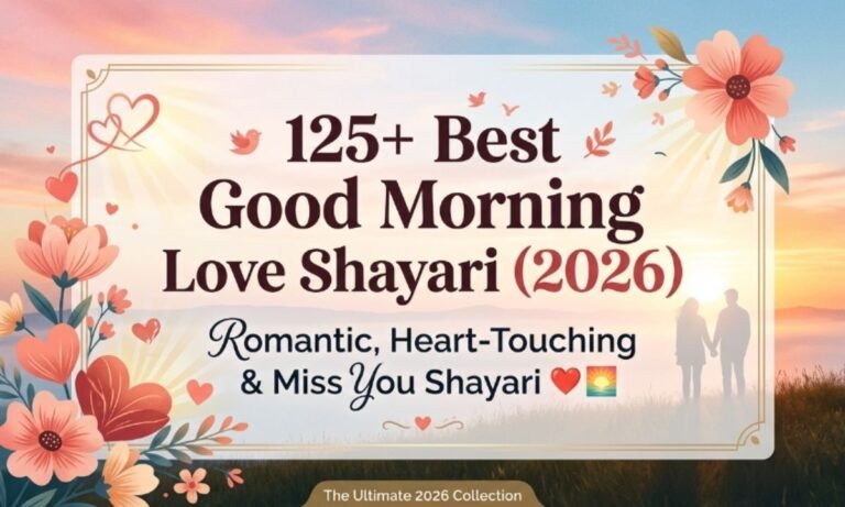 125+ Best Good Morning Love Shayari (2026) Romantic, Heart-Touching & Miss You Shayari