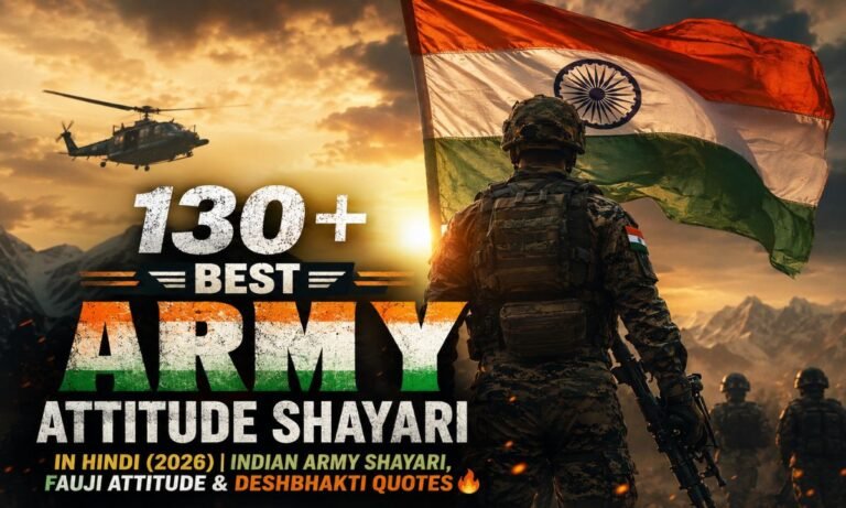 130+ Best Army Attitude Shayari in Hindi (2026) Indian Army Shayari, Fauji Attitude & Deshbhakti Quotes