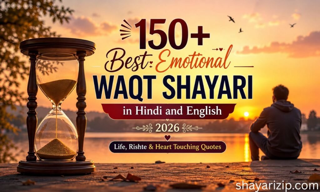 150+ Best Emotional Waqt Shayari in Hindi and English 2026 Life, Rishte & Heart Touching Quotes 