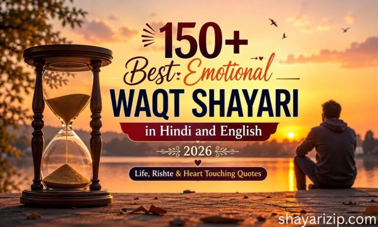 150+ Best Emotional Waqt Shayari in Hindi and English 2026 Life, Rishte & Heart Touching Quotes 