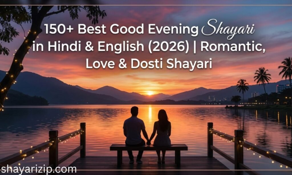 150+ Best Good Evening Shayari in Hindi & English (2026) Romantic, Love & Dosti Shayari