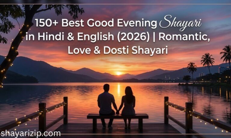 150+ Best Good Evening Shayari in Hindi & English (2026) Romantic, Love & Dosti Shayari
