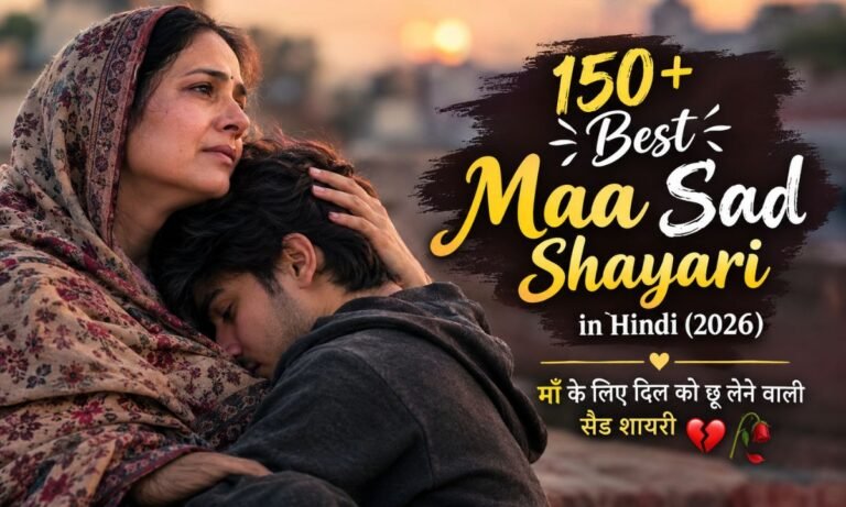150+ Best Maa Sad Shayari in Hindi (2026) Maa Ke Liye Heart Touching Sad Shayari┬а