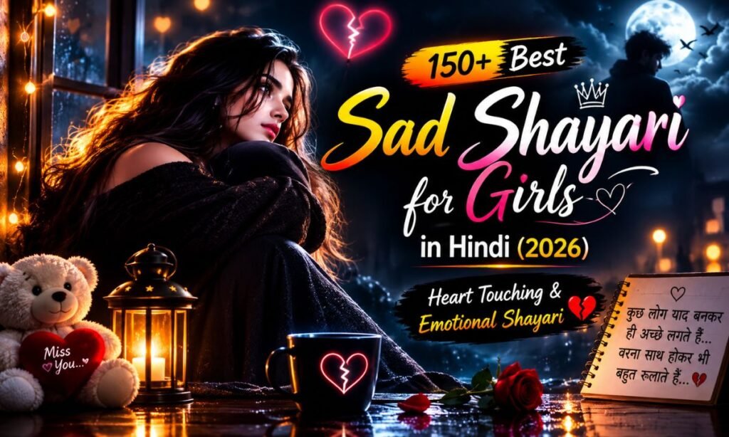 150+ Best Sad Shayari for Girls in Hindi (2026) Heart Touching & Emotional Shayari