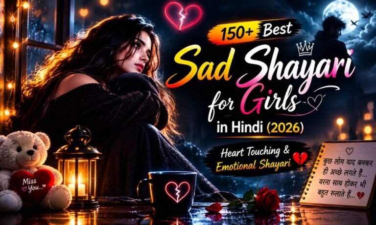 150+ Best Sad Shayari for Girls in Hindi (2026) Heart Touching & Emotional Shayari
