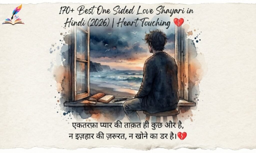 170+ Best One Sided Love Shayari in Hindi (2026) Heart Touching 💔