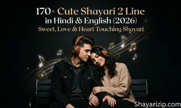 170+ Cute Shayari 2 Line in Hindi & English (2026) Sweet, Love & Heart Touching Shayari