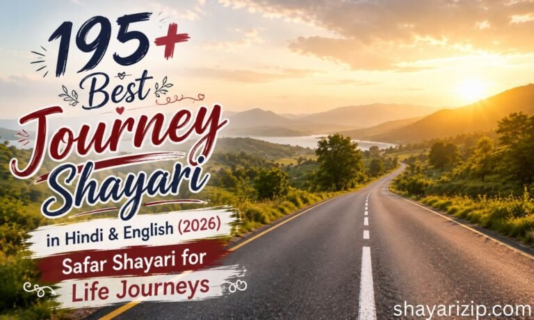 195+ Best Journey Shayari in Hindi & English (2026) Safar Shayari for Life Journeys