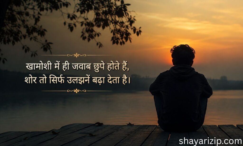 2 Line Khamoshi Shayari