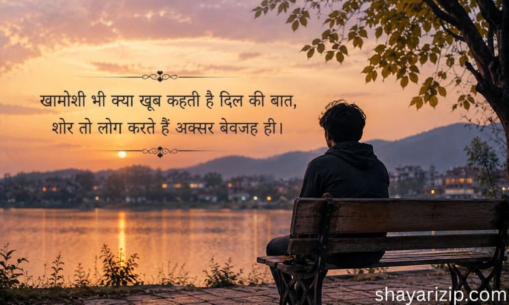 2 Line Khamoshi Shayari