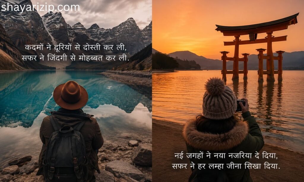 2 Line Safar Shayari on Travel┬а