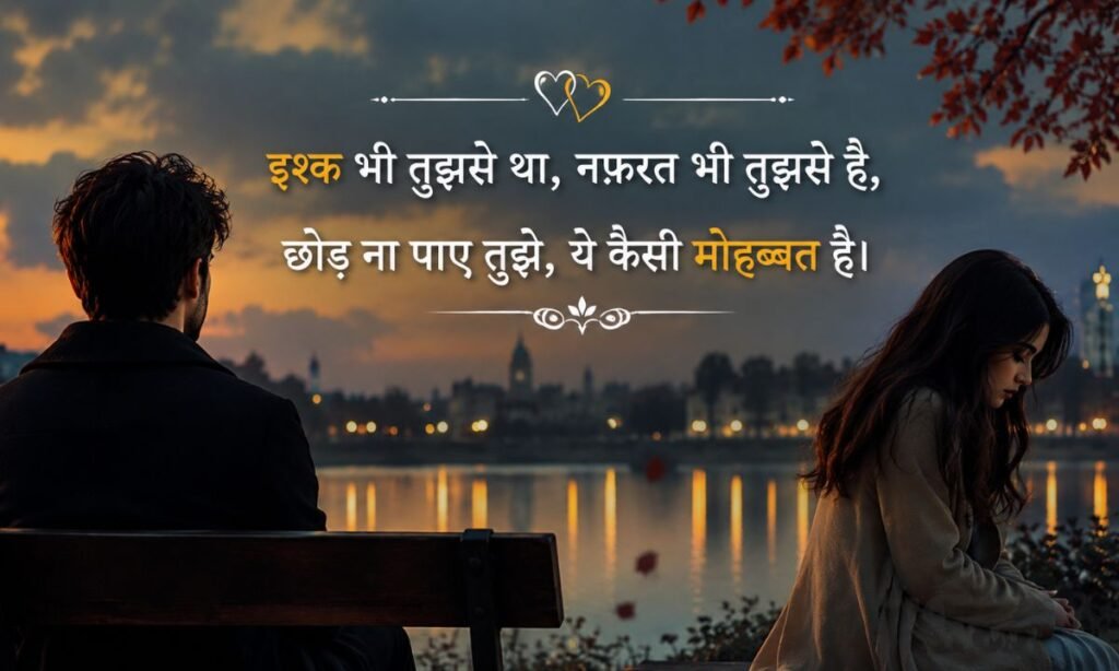 2-line love-hate love shayari