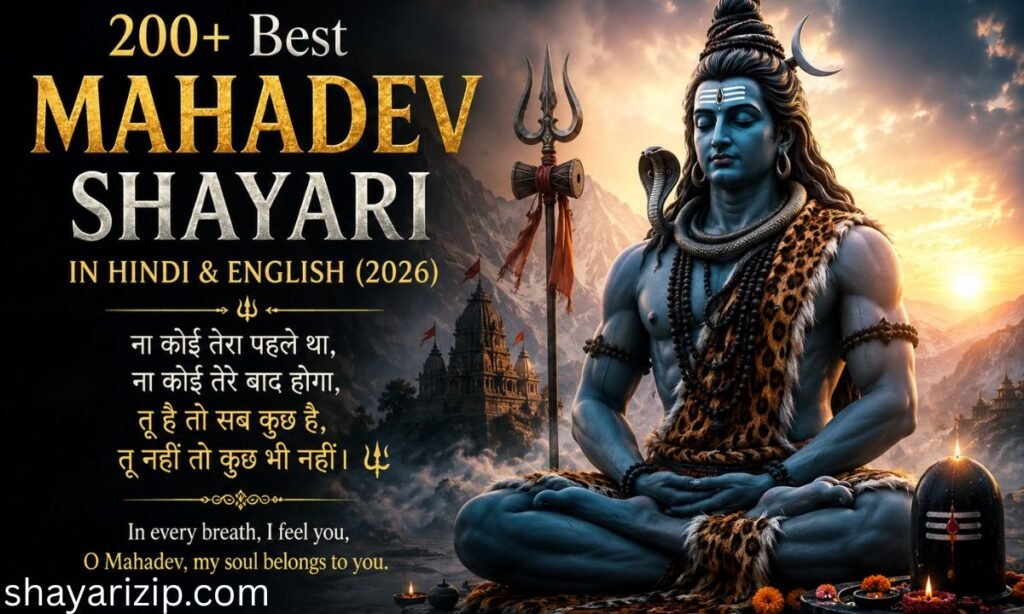 200+ Best Mahadev Shayari in Hindi & English (2026) Heart-Touching Bholenath Shayari & Quotes