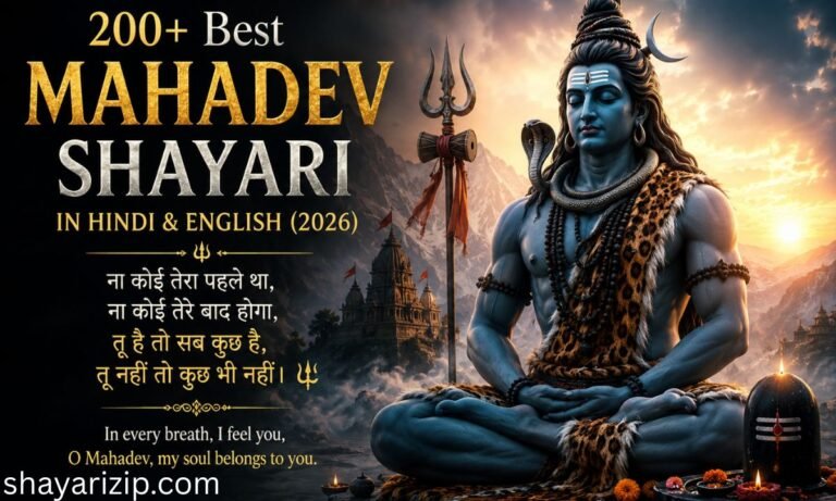 200+ Best Mahadev Shayari in Hindi & English (2026) Heart-Touching Bholenath Shayari & Quotes