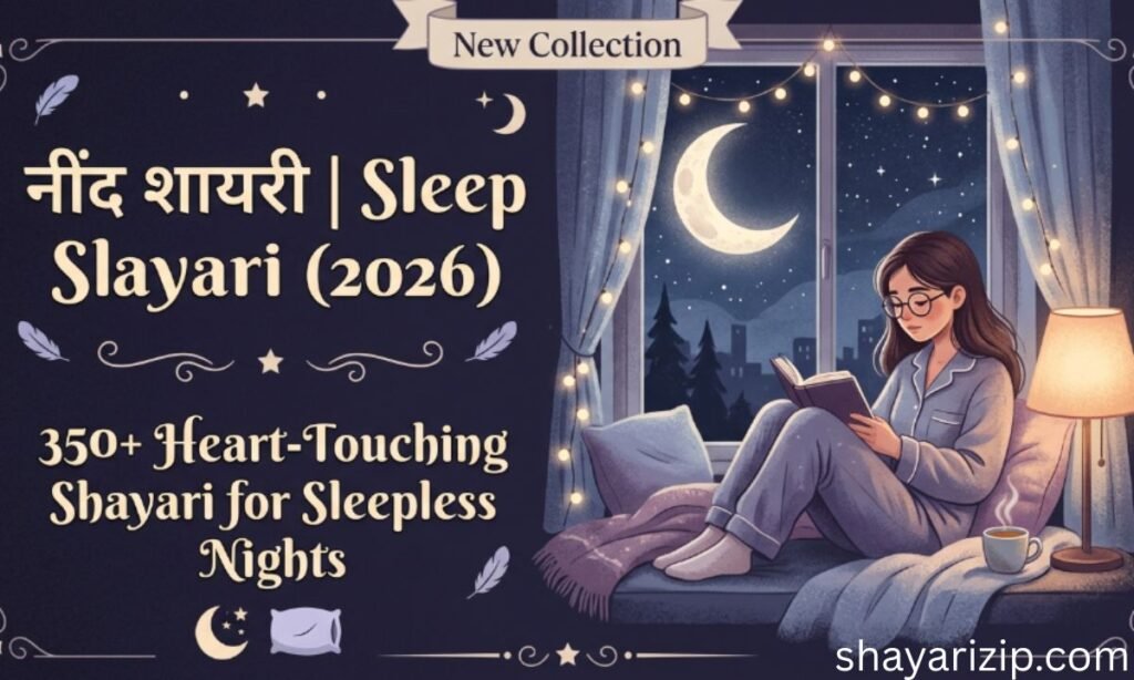 350+ Best Sleep Shayari in Hindi & English (2026) Heart-Touching Shayari for Sleepless Nights