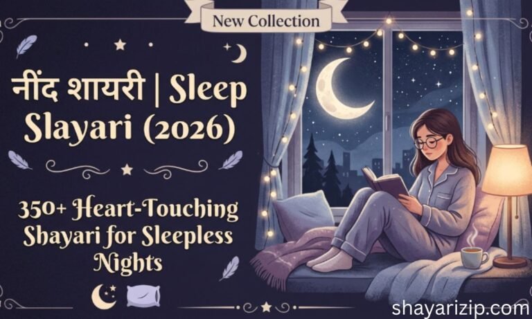350+ Best Sleep Shayari in Hindi & English (2026) Heart-Touching Shayari for Sleepless Nights