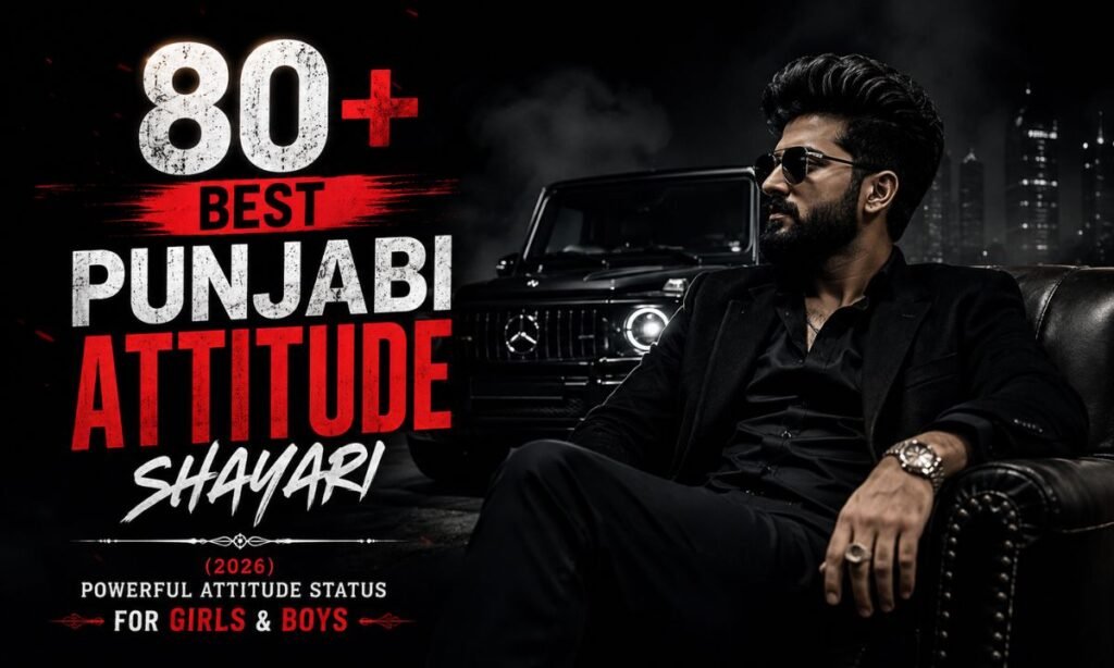 80+ Best Punjabi Attitude Shayari (2026) Powerful Attitude Status for Girls & Boys 