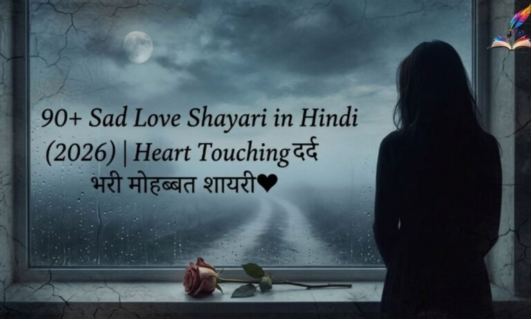 90+ Sad Love Shayari in Hindi (2026) Heart Touching दर्द भरी मोहब्बत शायरी🖤 