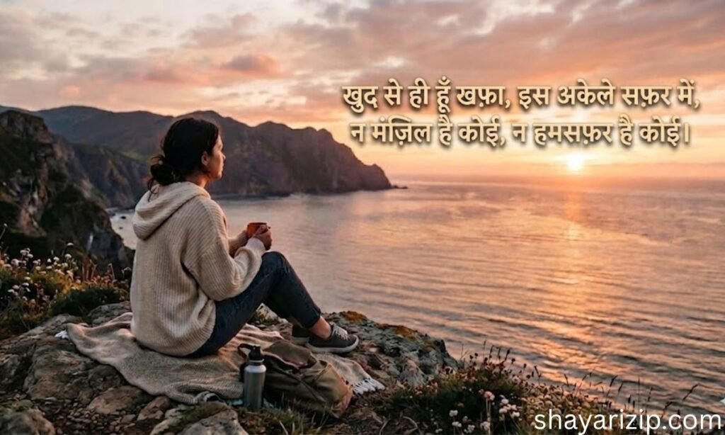 Alone Shayari 2 Lines in Hindi