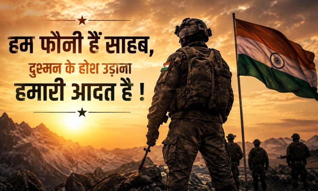 Army Shayari Attitude
