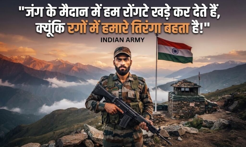 Attitude Shayari Towards Indian Army