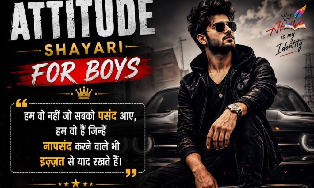 Attitude Shayari for Boys in Hindi