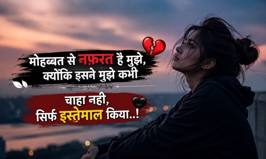 Attitude hate love shayari for girl