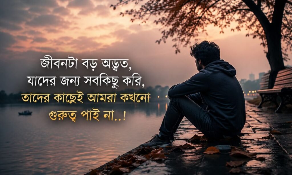 Bangla sad shayari on life