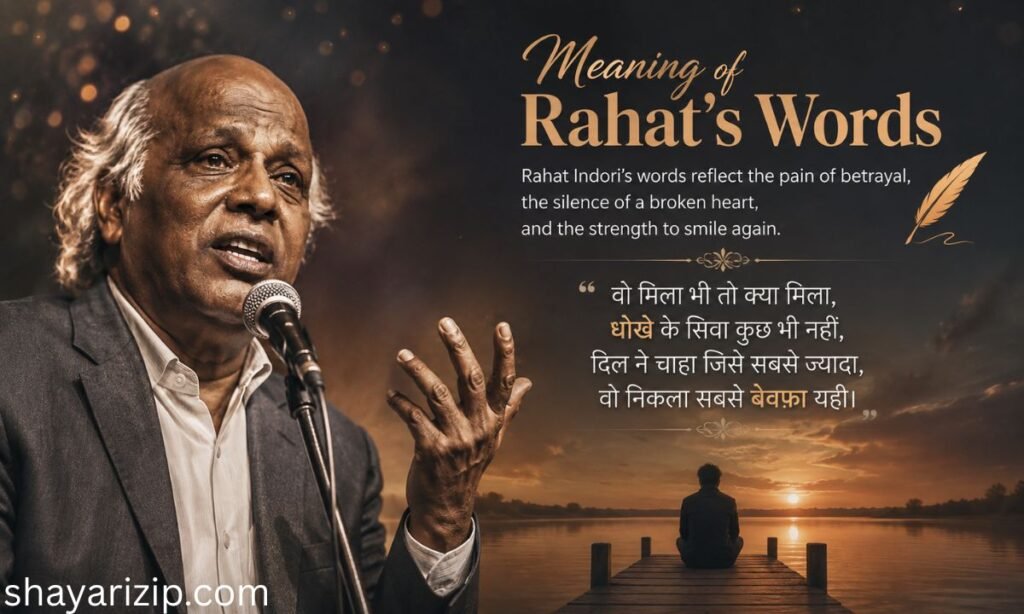 Bewafa Rahat Indori Shayari in Hindi 
