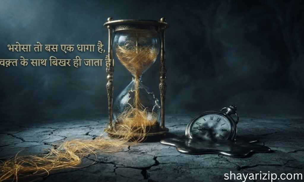 Bharosa Rishte Waqt Shayari 