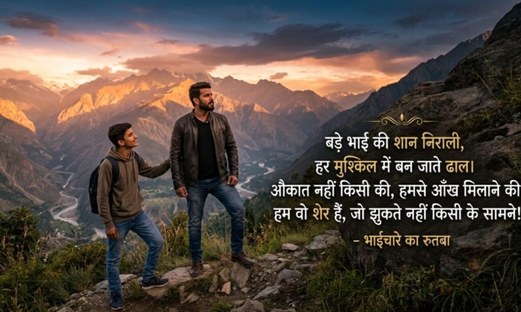 Big Brother Shayari in Hindi Attitude 