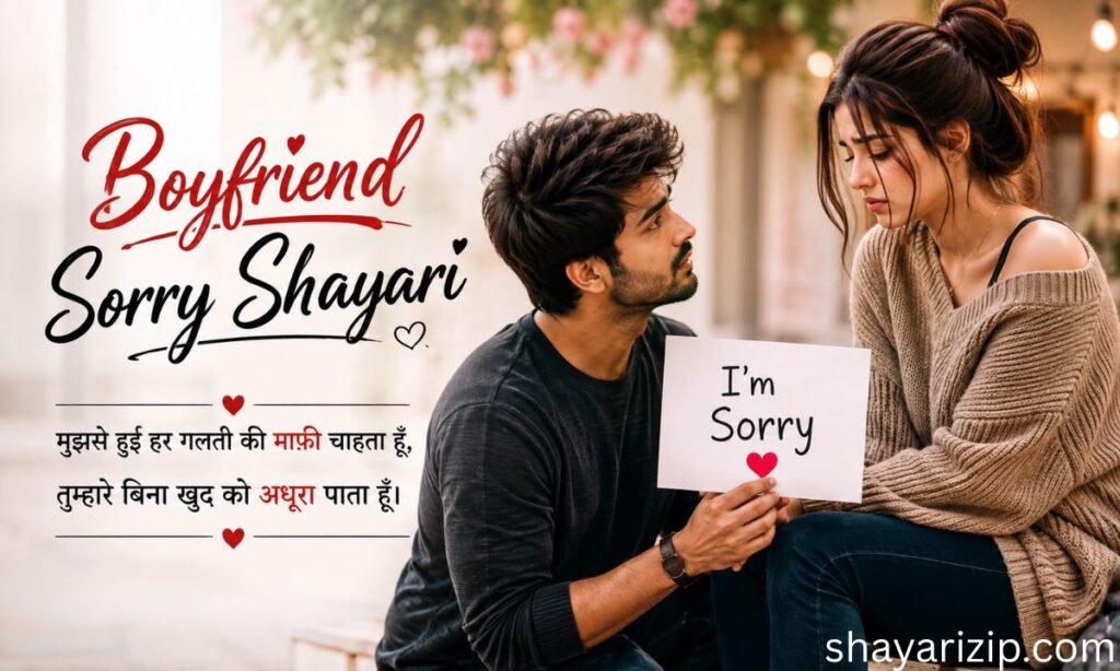 Boyfriend Sorry Shayari