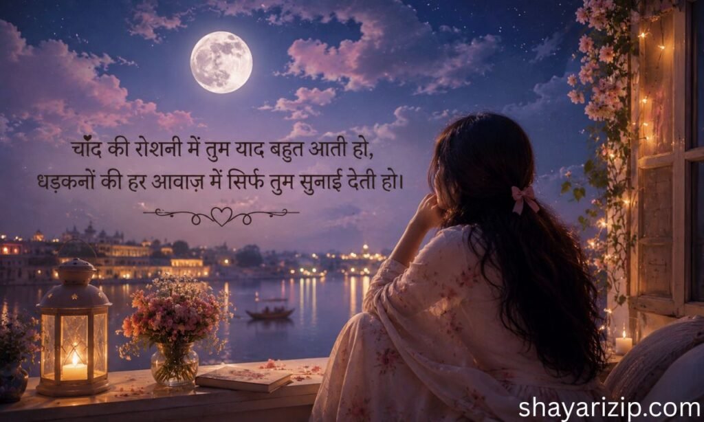 Chand Shayari for Girl