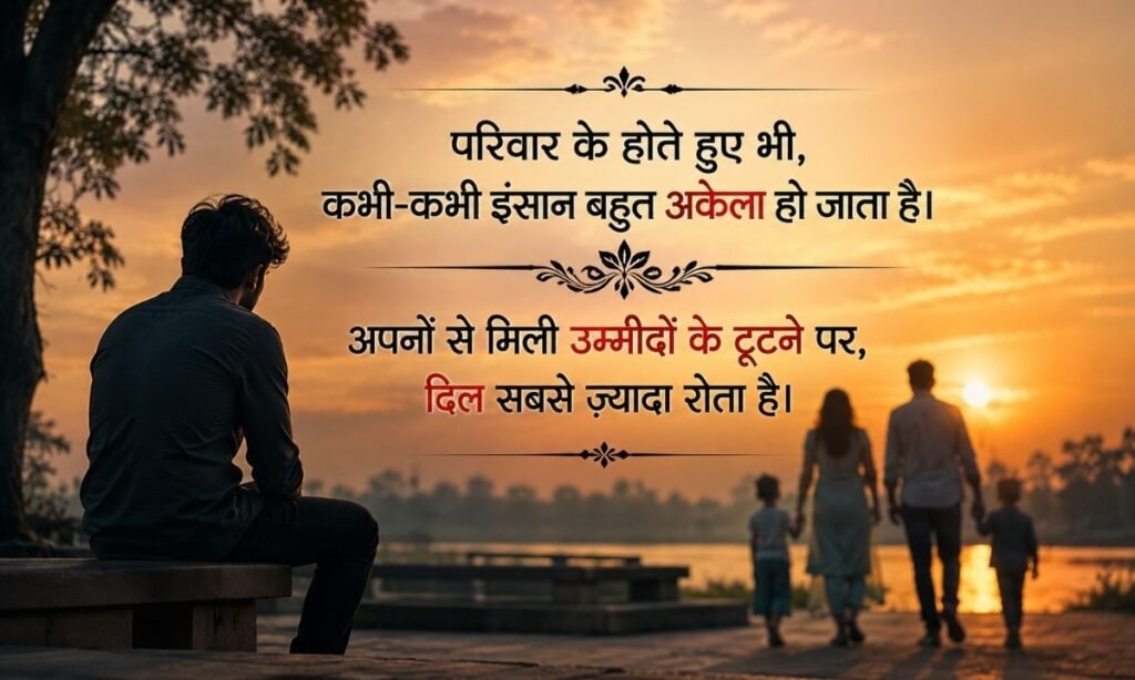 Family Sad Shayari in Hindi