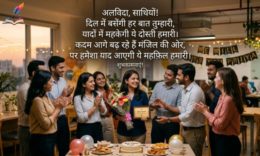 Farewell Shayari in Hindi for Colleagues 