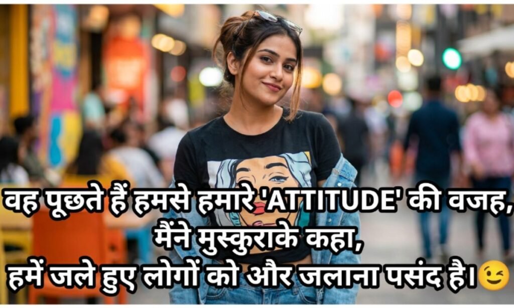 Funny Shayari on Girl Attitude in Hindi 