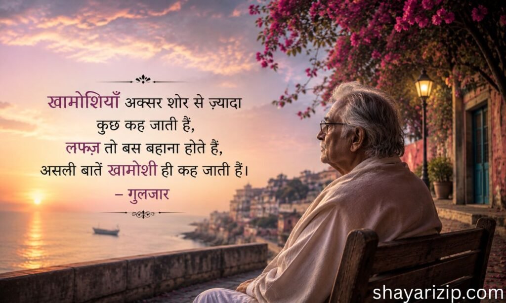 Gulzar Quotes Heart Touching Khamoshi Shayari