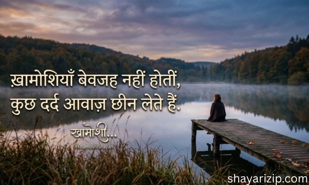 Heart Touching Khamoshi Shayari