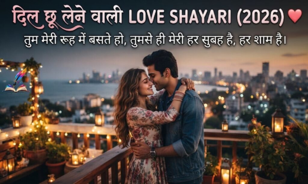 Heart Touching Love Shayari in Hindi (2026) – दिल छू लेने वाली लव शायरी